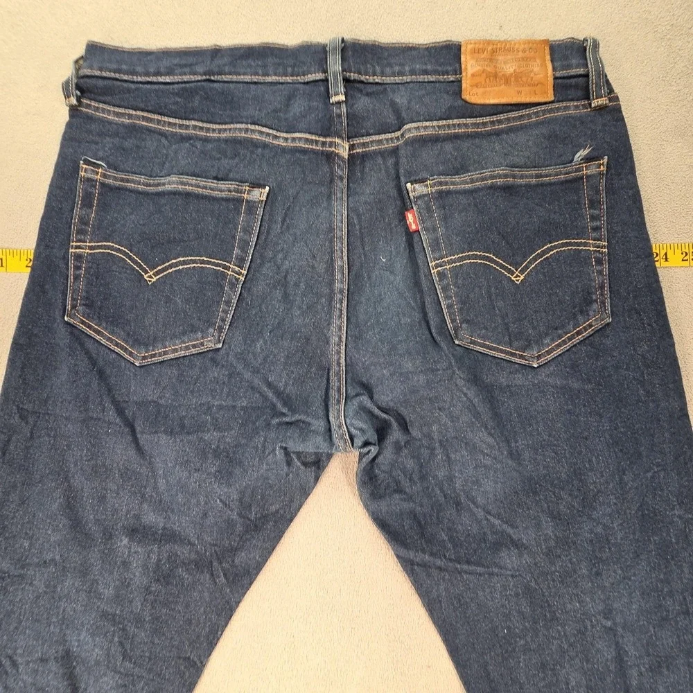 Levis 502 Jeans Mens‎ Selvedge Blue Med Wash Regular Fits 36x29